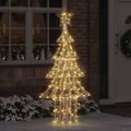 vidaXL Vianočný stromček 240 LED Teplá biela 181 cm PET