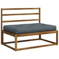 vidaXL Vankúš na paletu VIANEN 100% polyester Modrá 120 x 60 x 12 cm