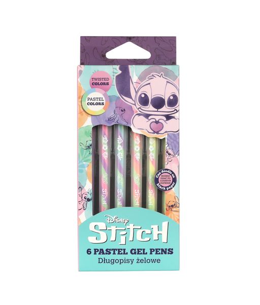 Gélové perá Stitch Pastel 6 ks