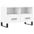 vidaXL TV skrinka biela 80x36x50 cm spracované drevo