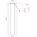 vidaXL Roleta Hnedá 40 x 220 cm Bambus