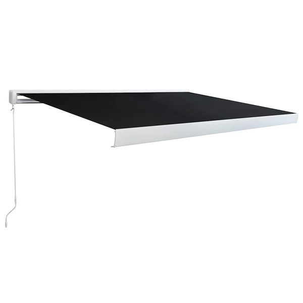 vidaXL Ručná kazetová markíza, 300 cm, antracitová