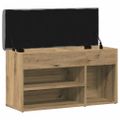 vidaXL Lavička na topánky Artisan Dub 82x32x45,5 cm Konštrukčné drevo