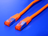S/FTP patchkabel kategórie 6, LSOH, 50 m, červený
