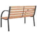 vidaXL Záhradná lavička 120 cm, drevo a železo