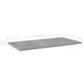 vidaXL Prídavné police 4 ks, betónovo sivé 60x30x1,5 cm, drevotrieska