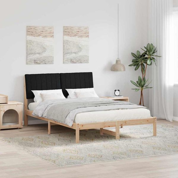 vidaXL Rám postele Hnedá 135 x 190 cm Masívne borovicové drevo