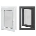 vidaXL Otočné a sklopné okno do suterénu RISOR 50 x 75 cm PVC a sklo