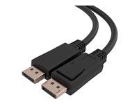 C2G 6ft (1.8m) C2G TAA-Compliant DisplayPort Cable with Latches - 8K 60Hz - Kábel DisplayPort - kompatibilný s TAA - DisplayPort (M) so západkou do DisplayPort (M) so západkou - DisplayPort 1.4 - 30 V - 1.8 m - obojsmerný, podpora 8K60Hz (7680 x 4320) - čierna