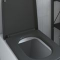 vidaXL WC sedadlo Antracitová 47,5 x 35 x 3,6 cm Duroplast