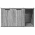 vidaXL Uzavretý box na stelivo sivá sonoma 80x50x45cm kompozitné drevo