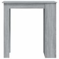 vidaXL Barový stôl+regál, sivá sonoma 102x50x103,5cm kompozitné drevo