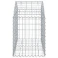vidaXL Oblúkový gabionový kôš 100x50x60/80 cm pozinkované železo