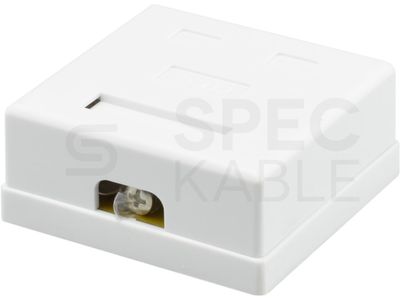 Zásuvka NEKU CAT5E UTP 2 x RJ45 na omietku biela Zásuvka NEKU CAT5E UTP 2 x RJ45 na omítku bílá