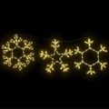vidaXL Vianočný snehuliak 252 LED Teplá biela 44,5 x 38 cm PVC