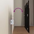 vidaXL Nástenné čelo postele čierne 108x3x80 cm masívna borovica