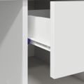 vidaXL Stôl Biela 90 x 49 x 75 cm Kompozitné drevo