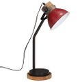 vidaXL Stolová lampa 25 W šmuhovaná červená 18x18x60 cm E27
