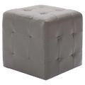 vidaXL Nočné stolíky 2 ks sivé 30x30x30 cm umelá koža