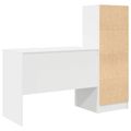 vidaXL Stôl Biela 145.5 x 50 x 127 cm 2 ks
