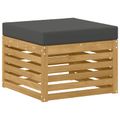 vidaXL Záhradná súprava gaučov 7 ks Biela a antracitová