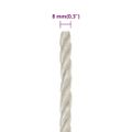vidaXL Pracovné lano biele 8 mm 500 m polypropylén