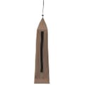 vidaXL Kempingové ležadlo 180x60x19 cm, látka oxford, oceľ, sivohnedé