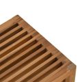 vidaXL Záhradný bočný stôl Hnedá 50 x 32,5 x 35 cm Husté teakové drevo