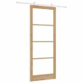 vidaXL Posuvné dvere ORKDAL 93 x 232 cm Prírodná