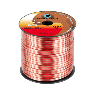 Kábel dvojlinka Cabletech KAB0313 2x 0,75 mm prehľadná OFC