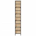 vidaXL Knižnica dub sonoma 78,5x33x117,5 cm kompozitné drevo