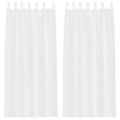 vidaXL Voile záclona 2 ks Biela 225 x 140 cm Polyester
