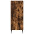 vidaXL Vysoká skrinka dymový dub 34,5x34x180 cm spracované drevo