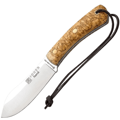 JOKER CL136 NESSMUK bushcraft nôž 11 cm, drevo kučeravej brezy, kožené puzdro