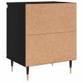 vidaXL Nočné skrinky 2 ks čierne 40x30x50 cm kompozitné drevo