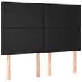 vidaXL Boxspring posteľ s matracom a LED čierna 140x200 cm umelá koža