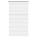 vidaXL Zebrová roleta 50,9x100 cm Šírka látky 46,7 cm biela