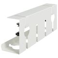 vidaXL Úložný box na káble pod stôl 2 ks Biela 43 x 10 x 15 cm Oceľ