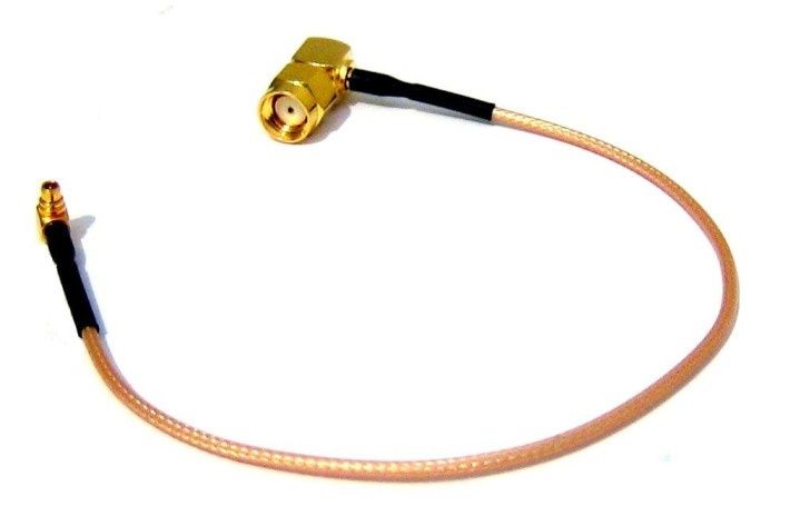 pigtail 25cm RG316 MMCX - RSMA male 90° uhlový