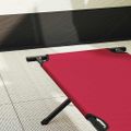 vidaXL Skladacia kempingová posteľ Červená 193 x 69 x 45 cm