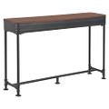 vidaXL Konzolový stolík s 2 zásuvkami 120x30x75 cm jedľové drevo