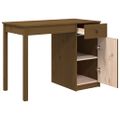 vidaXL Stolík medovo-hnedý 100x50x75 cm masívne borovicové drevo