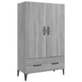 vidaXL Vysoká skrinka sivý dub sonoma 70x31x115 cm spracované drevo