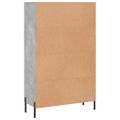 vidaXL Vysoká skrinka betónová sivá 69,5x31x115 cm kompozitné drevo