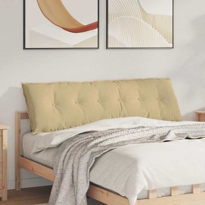 vidaXL Poduška na chrbát Šedá zelená 160 x 50 cm Kordúrová tkanina