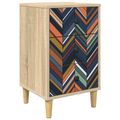 vidaXL Nočný stolík OMMEN Dub sonoma 36 x 33 x 60 cm Kompozitné drevo