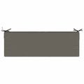vidaXL Podložka na sedadlo SOEST 100% polyester Sivá 120 x 40 x 10 cm