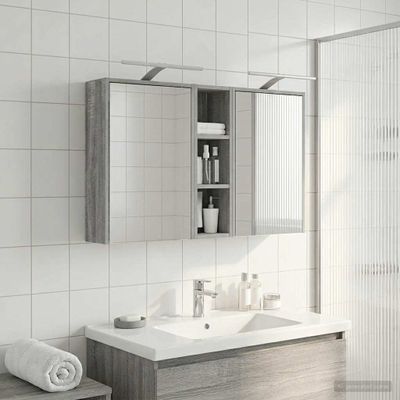 vidaXL Set kabinetov do kúpeľne 3 ks 106 x 16 x 62,5 cm