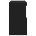 vidaXL Komoda s LED svetlami čierna 60x37x67 cm