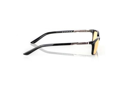 GUNNAR kancelárske/herné brýle HAUS ONYX * jantárové sklá * BLF 65 * GUNNAR focus Brýle, kancelárske, čierne obroučky, jantárové sklá